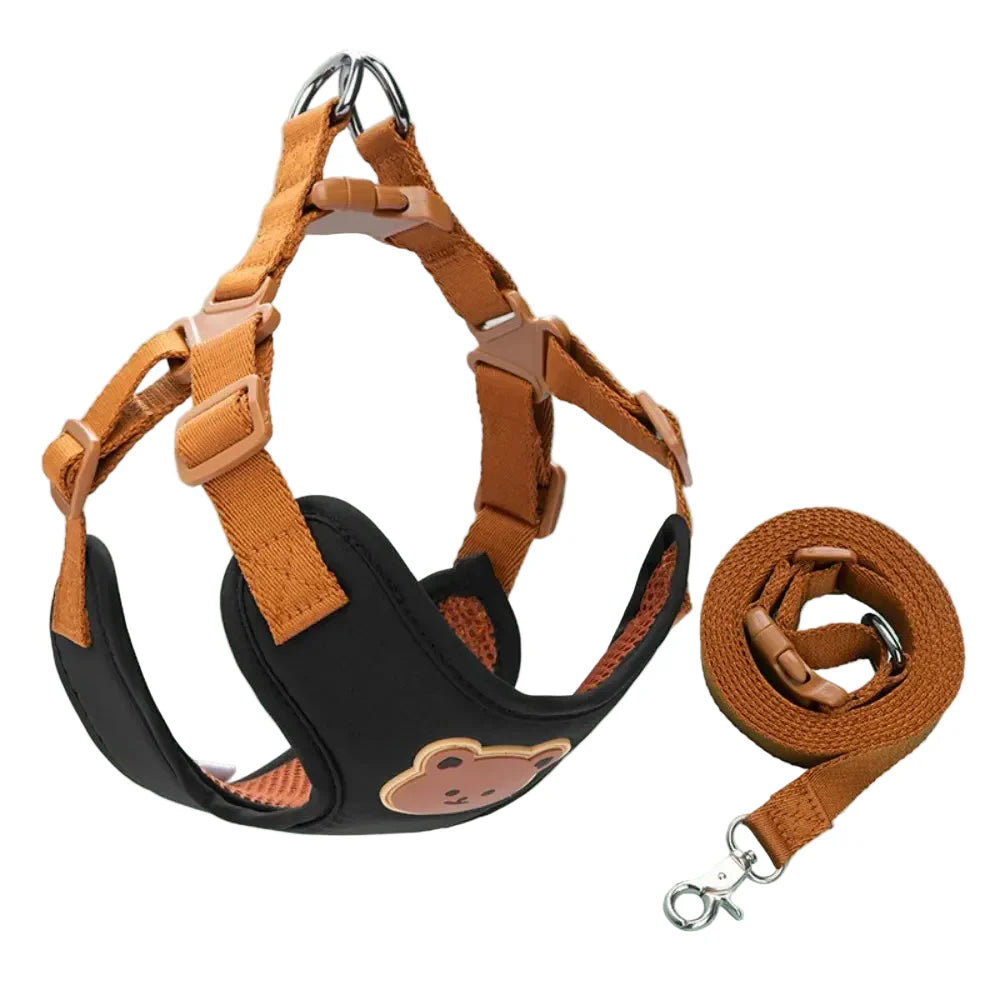 Dailypets Escape-Proof Cat & Small Dog Harness with Adjustable No-Pull Vest and Leash