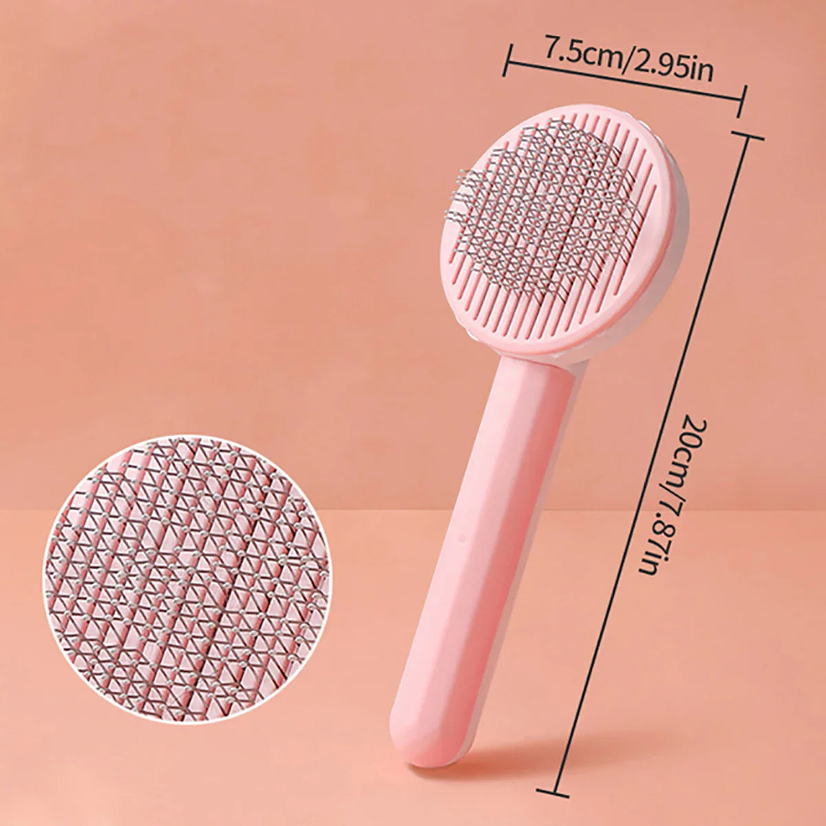 Dailypets Pet Comb Brush – Stainless Bristle Grooming Tool for Fur Care