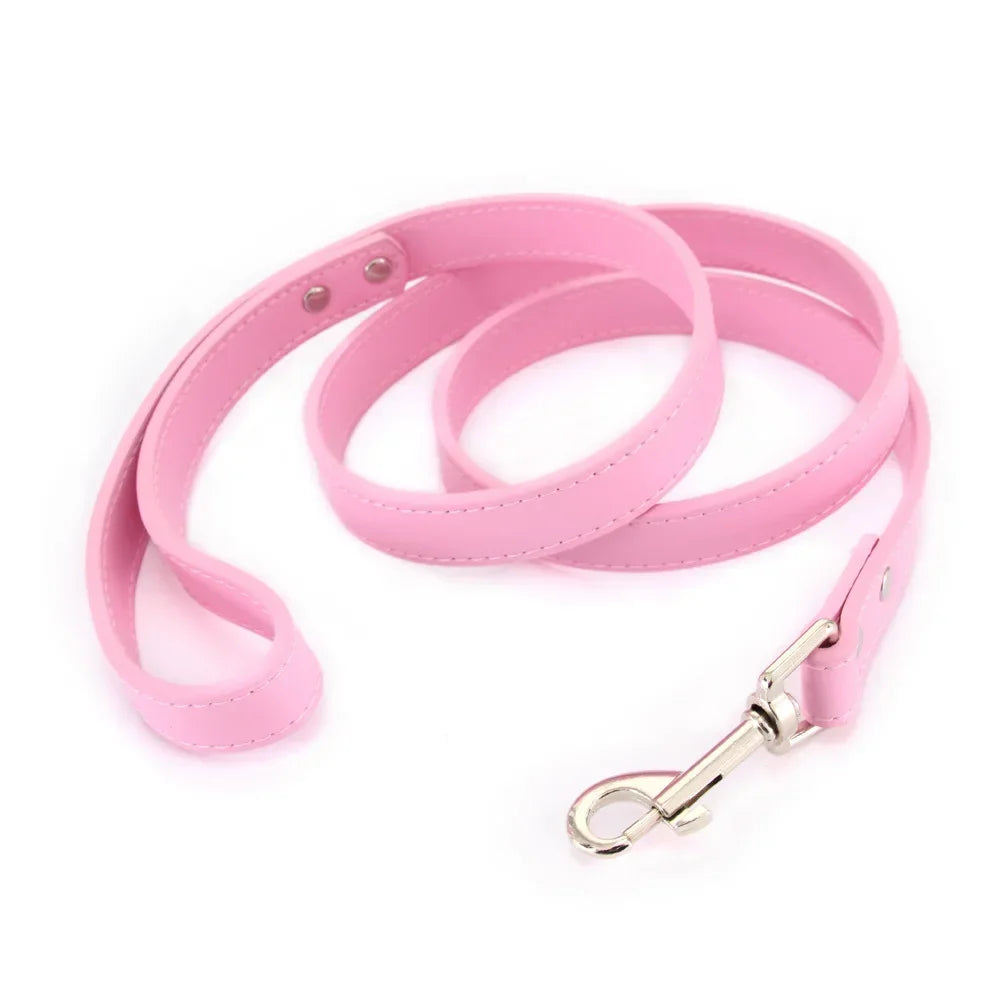 Dailypets Soft PU Leather Dog Leash with Alloy Hook for Everyday Walks and Training