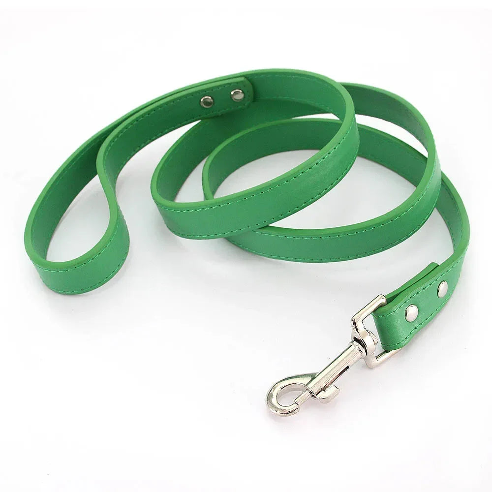 Dailypets Soft PU Leather Dog Leash with Alloy Hook for Everyday Walks and Training