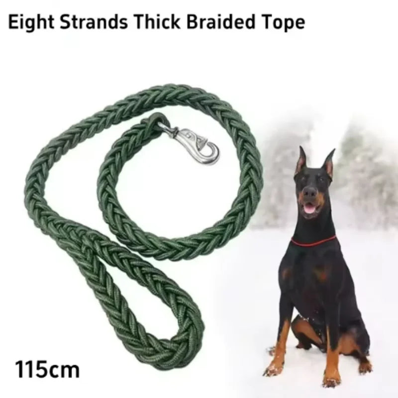Dailypets Heavy-Duty Braided Nylon Dog Leash for Medium and Large Breed Adventures