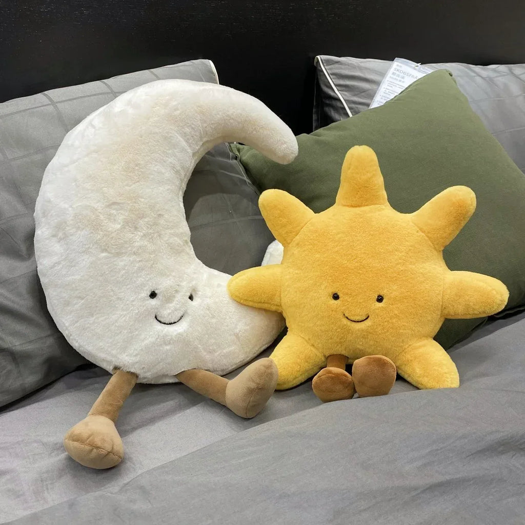 Dailypets Plush Cushion Sun and Moon Huggable Plush Pillow