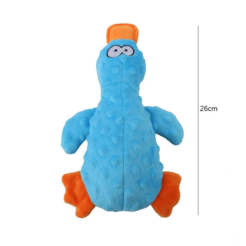 Dailypets Plush Squeaky Dog Toy Duck Design Daily Play
