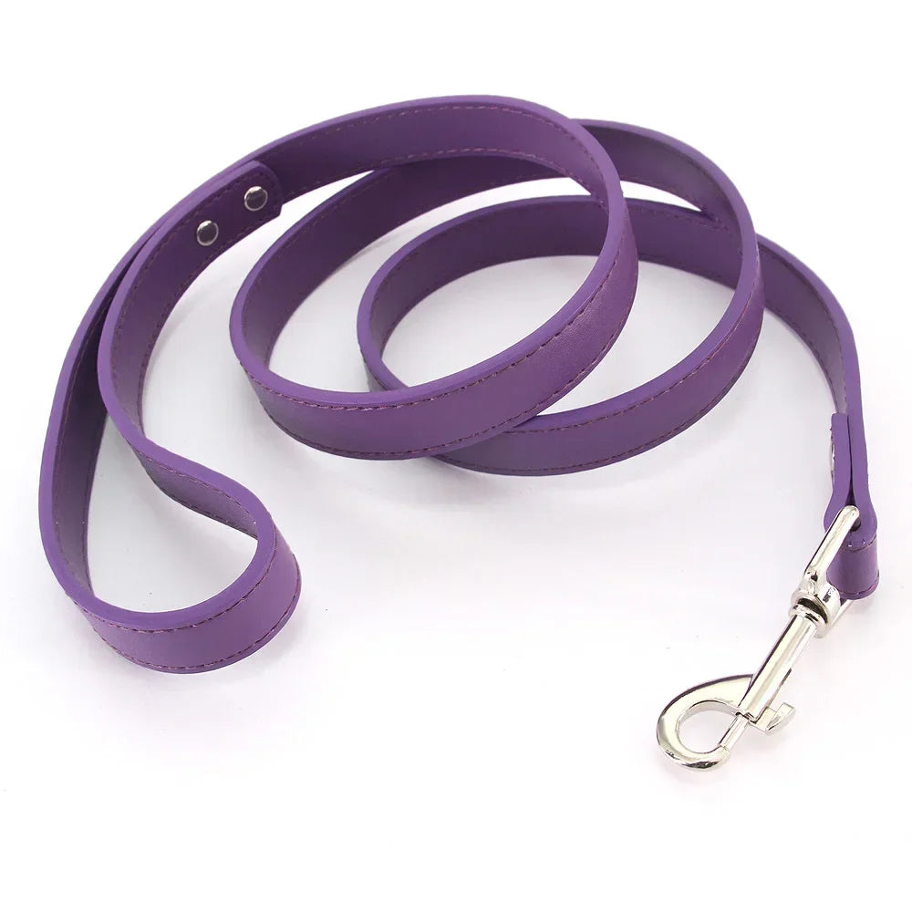 Dailypets Soft PU Leather Dog Leash with Alloy Hook for Everyday Walks and Training