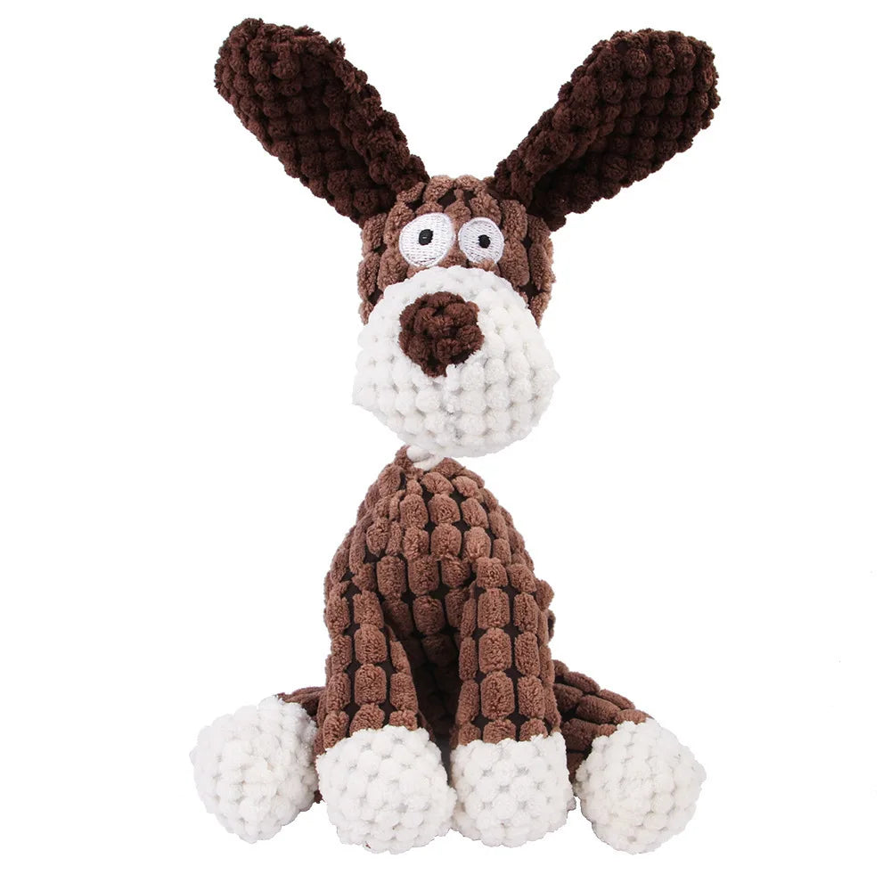 Dailypets Playtime Pals Squeaky Dog Toy – Assorted Animal Characters