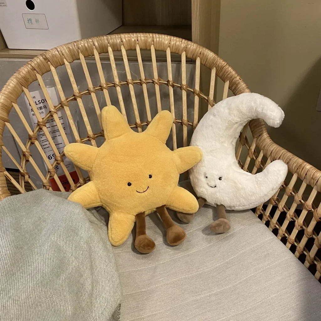 Dailypets Plush Cushion Sun and Moon Huggable Plush Pillow