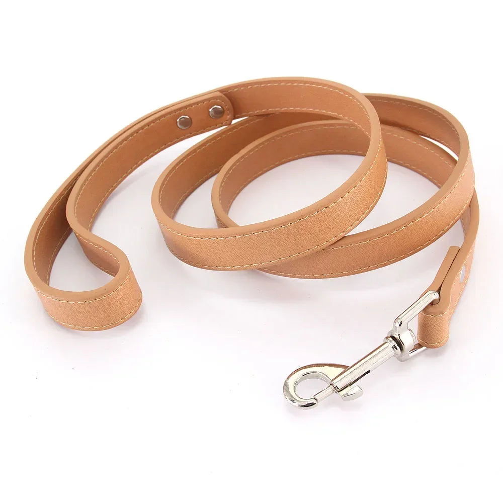 Dailypets Soft PU Leather Dog Leash with Alloy Hook for Everyday Walks and Training