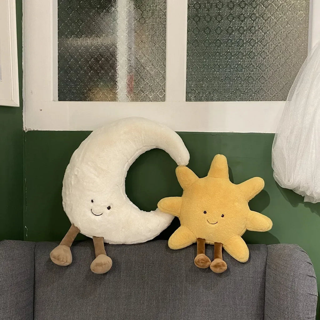 Dailypets Plush Cushion Sun and Moon Huggable Plush Pillow