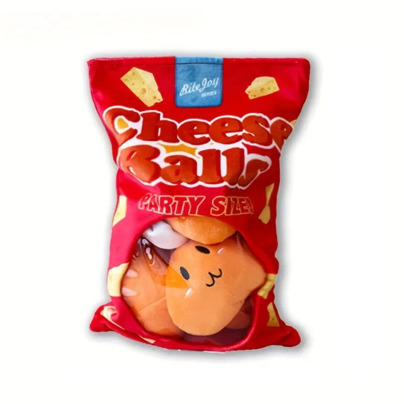 Dailypets Crinkle Snack Bag Enrichment Toy for Pets with Chewing Texture and Treats