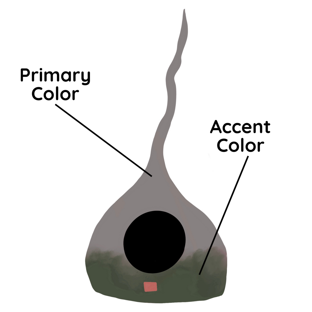 Dailypets Ombre Wool Cat Cave with Sculptural Tail Accent