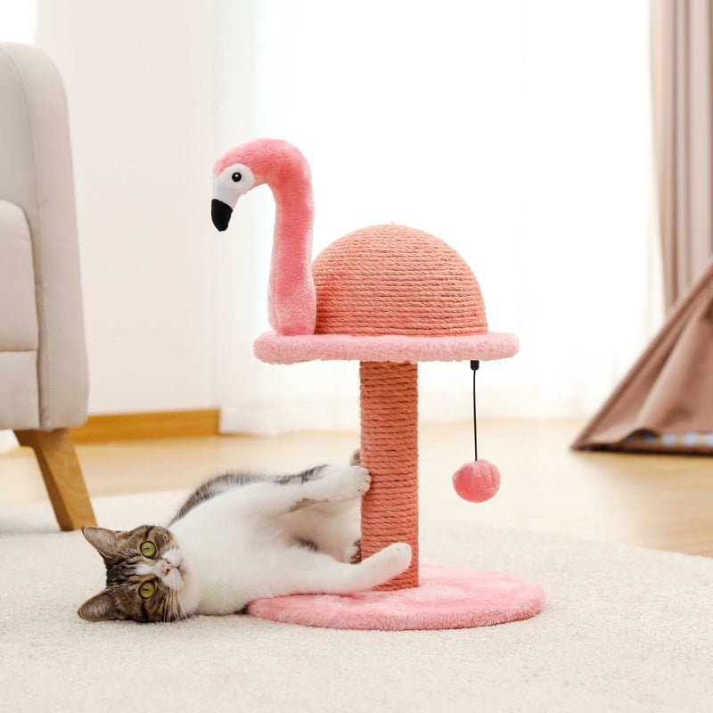 Dailypets Flamingo Cat Scratcher – Cute Scratching Post for Claw Care and Play