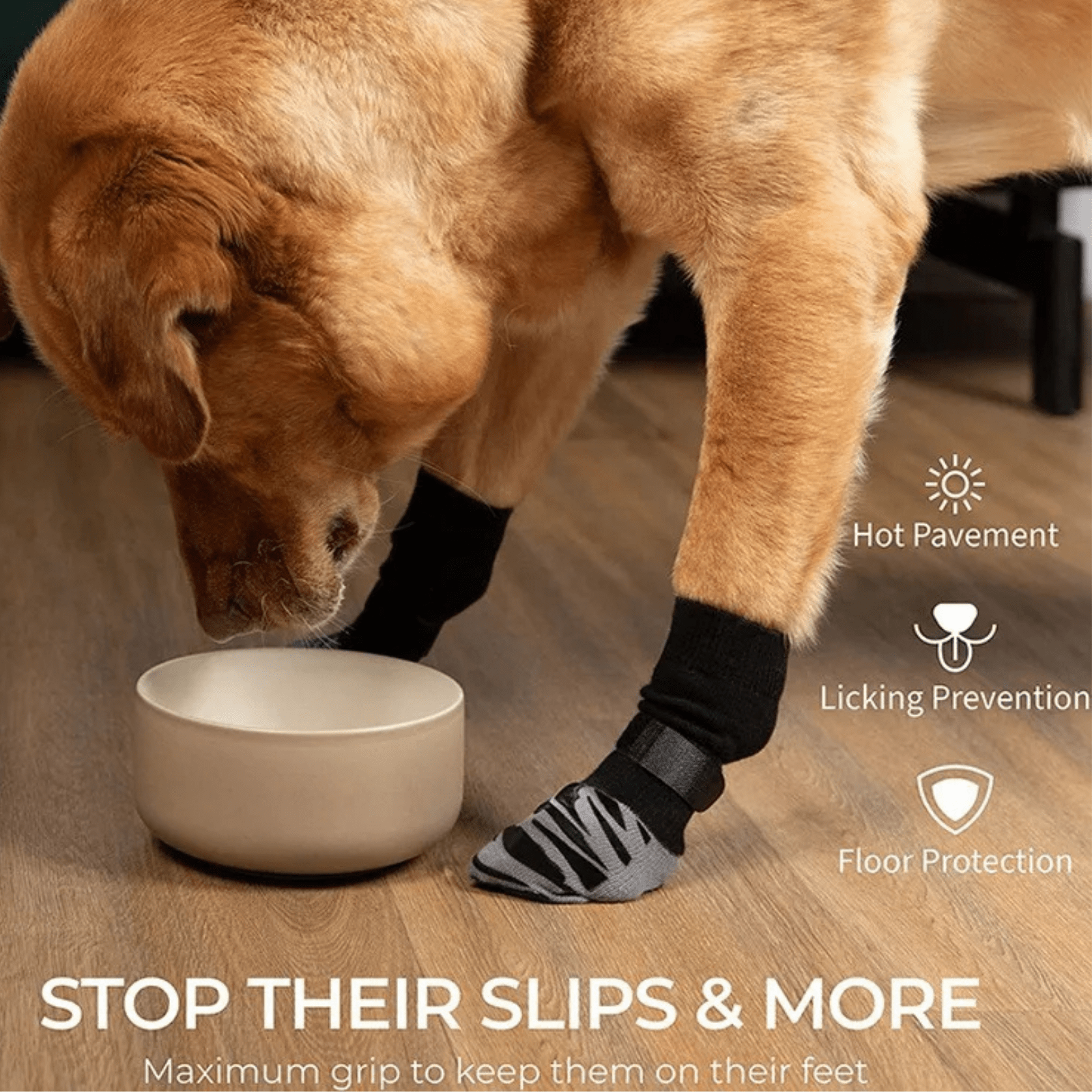Dailypets Anti-Slip Dog Socks with Extra Grip for Indoor Comfort and Paw Protection