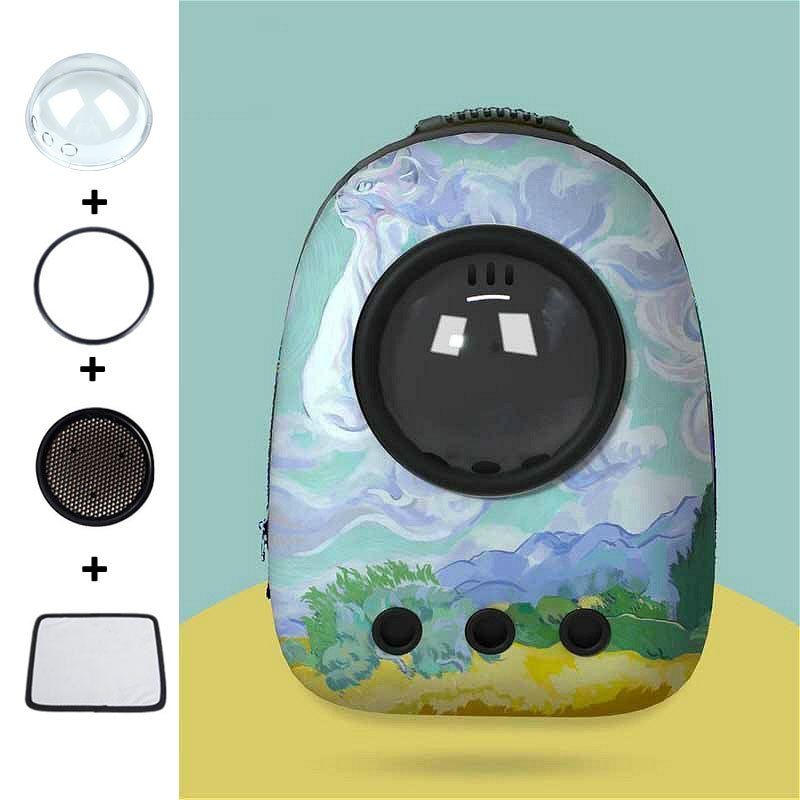 Dailypets Capsule Cat Carrier Backpack with Bubble Window