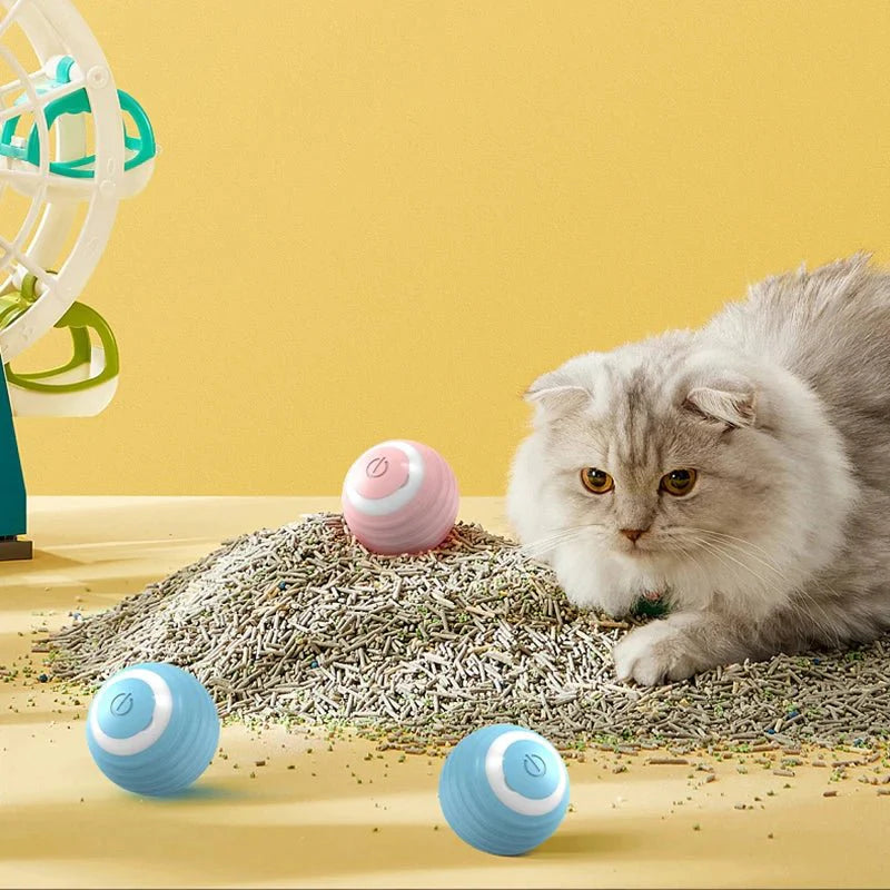 Dailypets Smart Interactive Cat Ball with Automatic Rolling Motion and USB Rechargeable Design