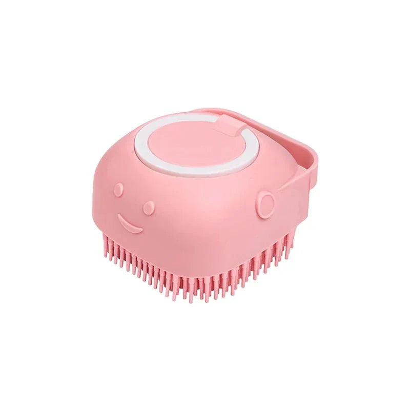 Dailypets Pet Bath Brush with Built-In Shampoo Dispenser for Easy Grooming Sessions