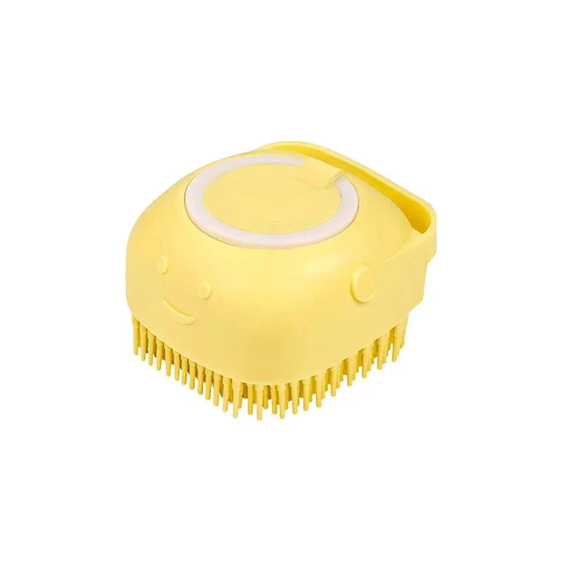 Dailypets Pet Bath Brush with Built-In Shampoo Dispenser for Easy Grooming Sessions