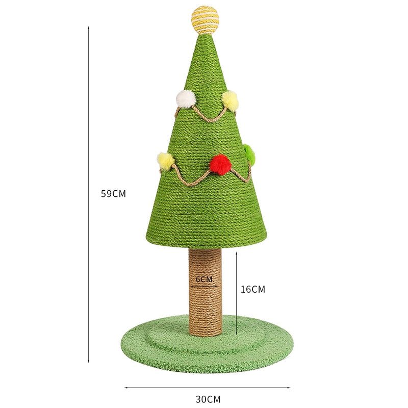 Dailypets Premium Christmas Cat Scratching Post – Festive Play and Claw Care