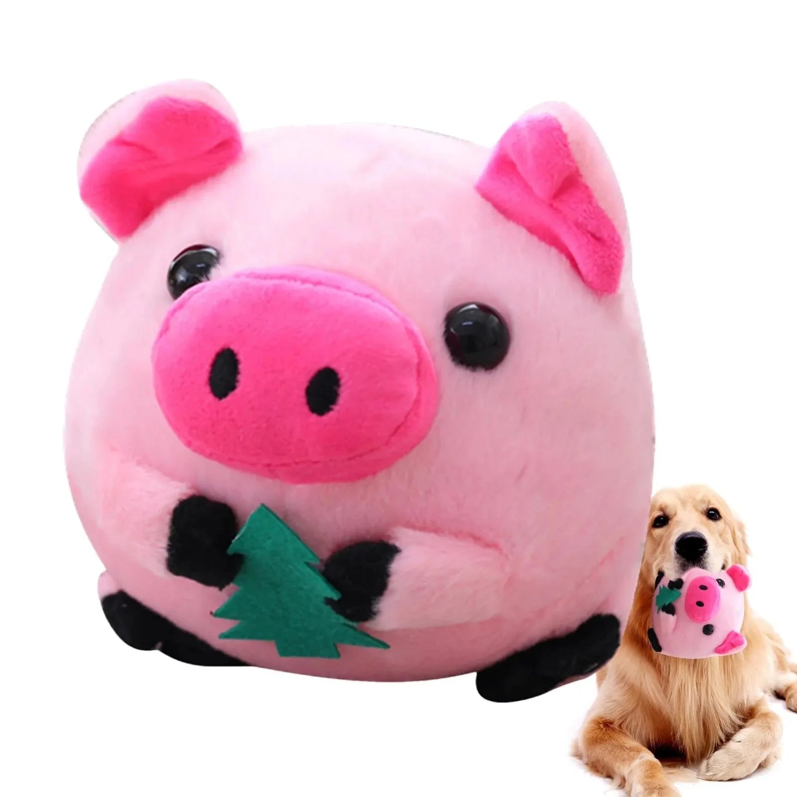 Dailypets Interactive Bouncing Plush Ball Toy for Dogs with Sound
