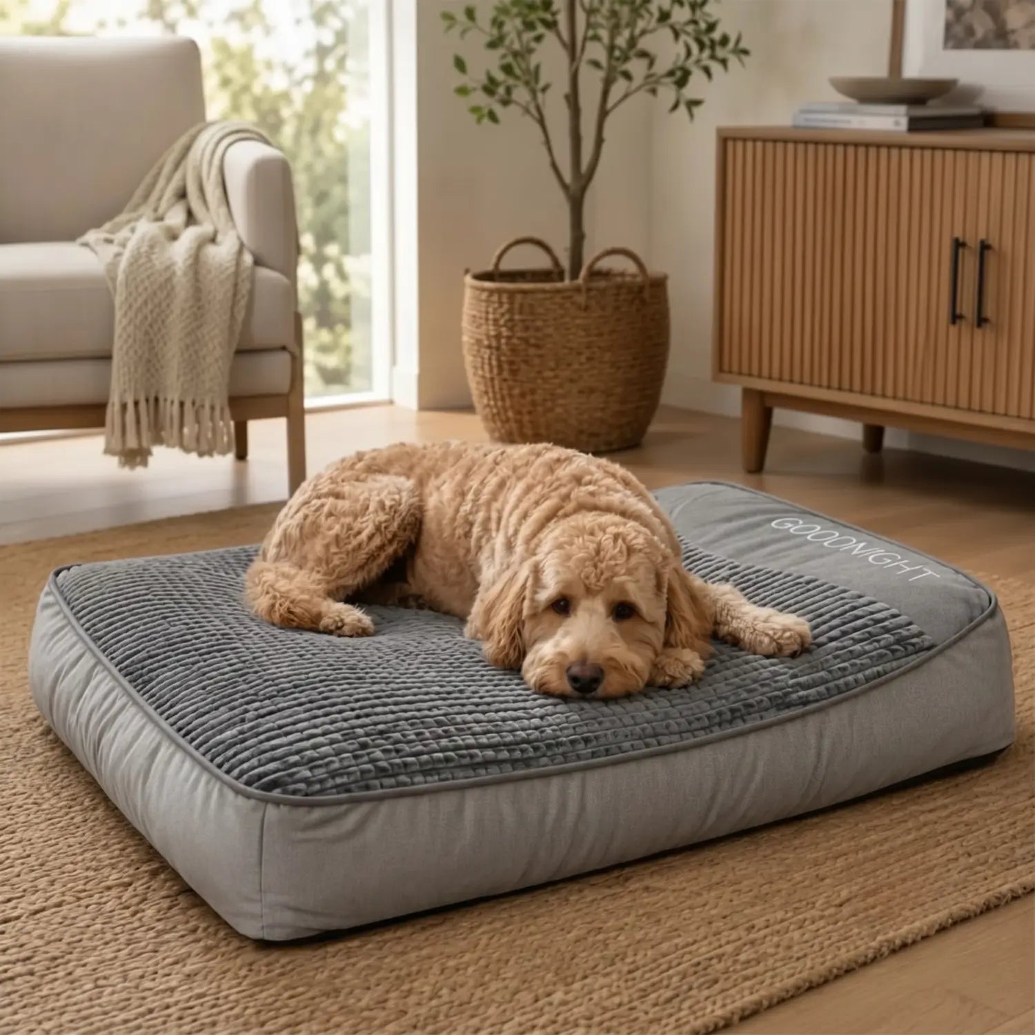 Dailypets Calming Pet Mattress, Soft Dog Cushion Bed for Indoor Use