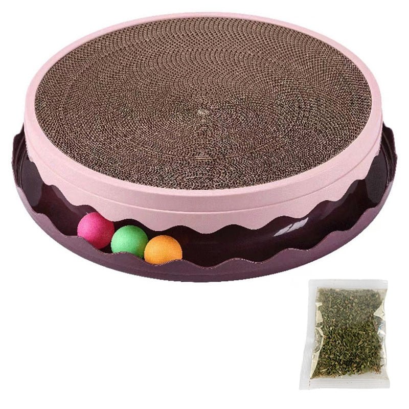 Dailypets Premium Cat Scratch Board – Rolling Ball Activity Scratcher