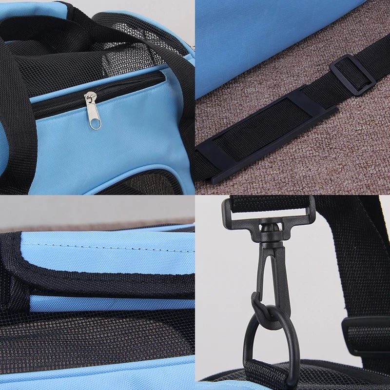 Dailypets Soft Pet Travel Carrier with Breathable Mesh Panels for Comfortable Journeys