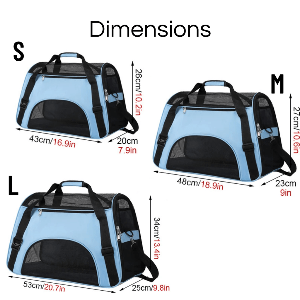 Dailypets Soft Pet Travel Carrier with Breathable Mesh Panels for Comfortable Journeys