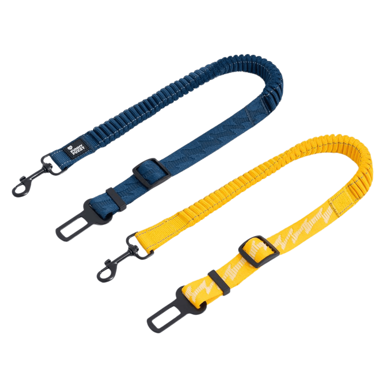 Dailypets Adjustable Dog Car Seat Belt with Reflective Bungee Design for Safe Travel