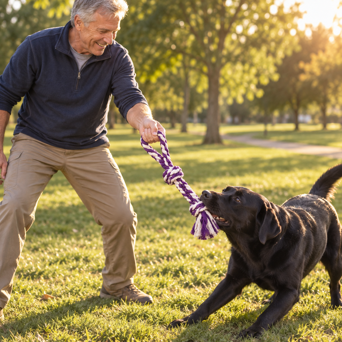 POUPIPETS Dog Rope Toys – 9 Pack Tough Chew & Tug Toys for Aggressive Chewers