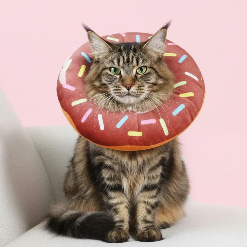 Dailypets Adjustable Soft Recovery Collar for Dogs and Cats with Comfortable Donut Design
