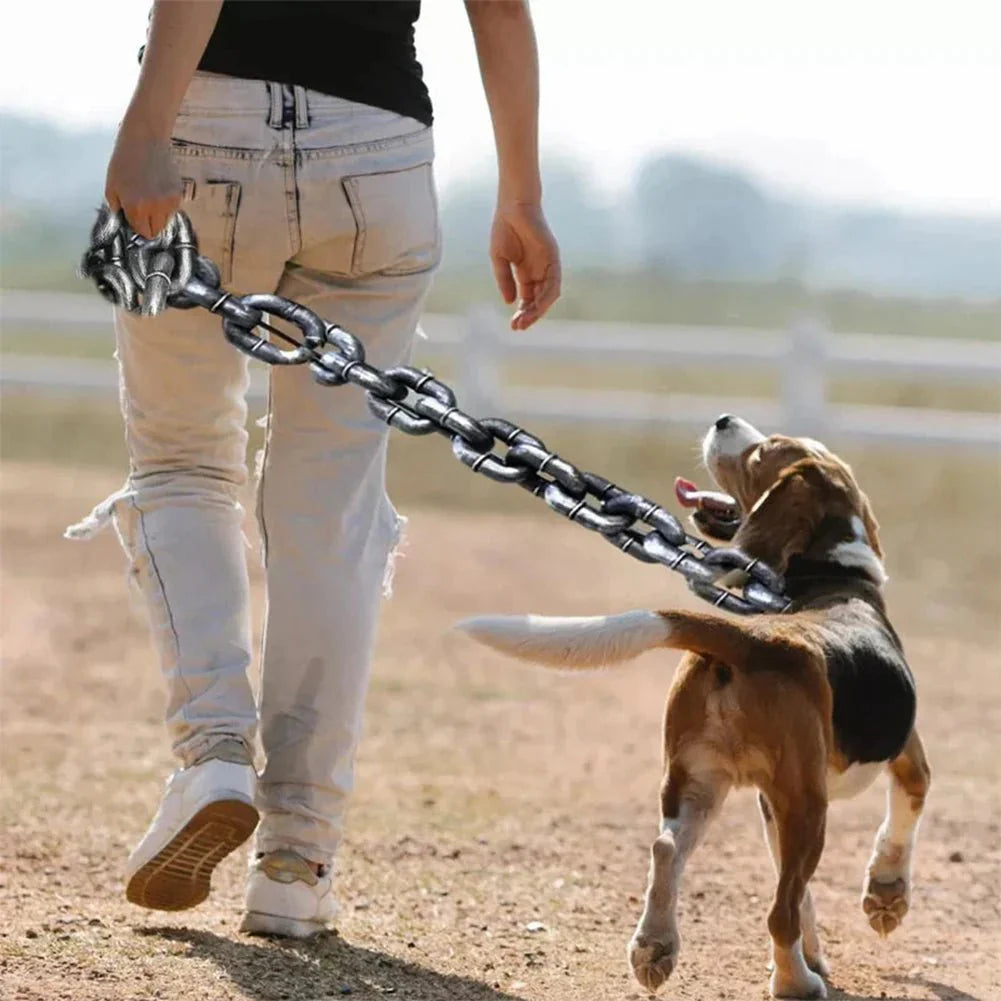 Dailypets Novelty Dog Leash with Oversized Chain Design for Comfortable Daily Walking