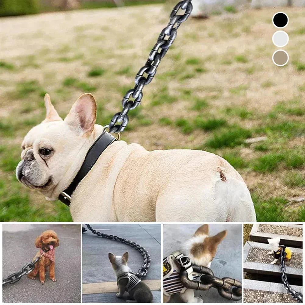Dailypets Novelty Dog Leash with Oversized Chain Design for Comfortable Daily Walking