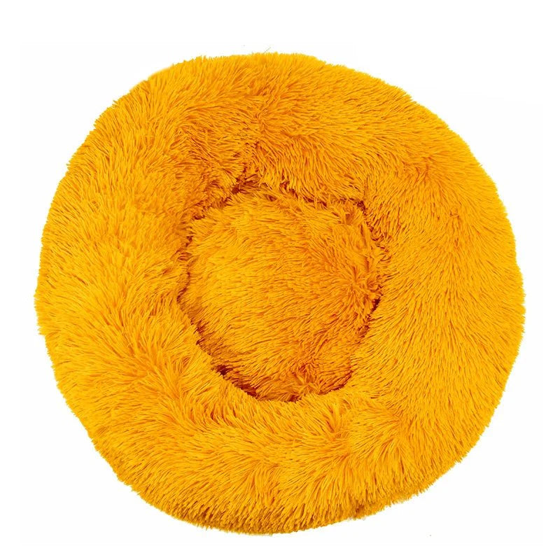 Dailypets Calming Plush Pet Bed with Raised Supportive Rim for Restful Everyday Sleep