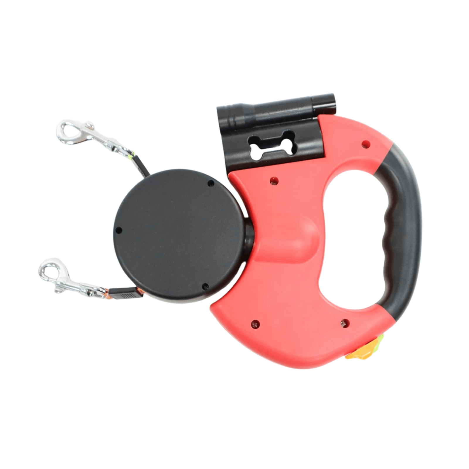 Dailypets Dual Retractable Dog Leash with LED Light & 360° Tangle-Free Rotation