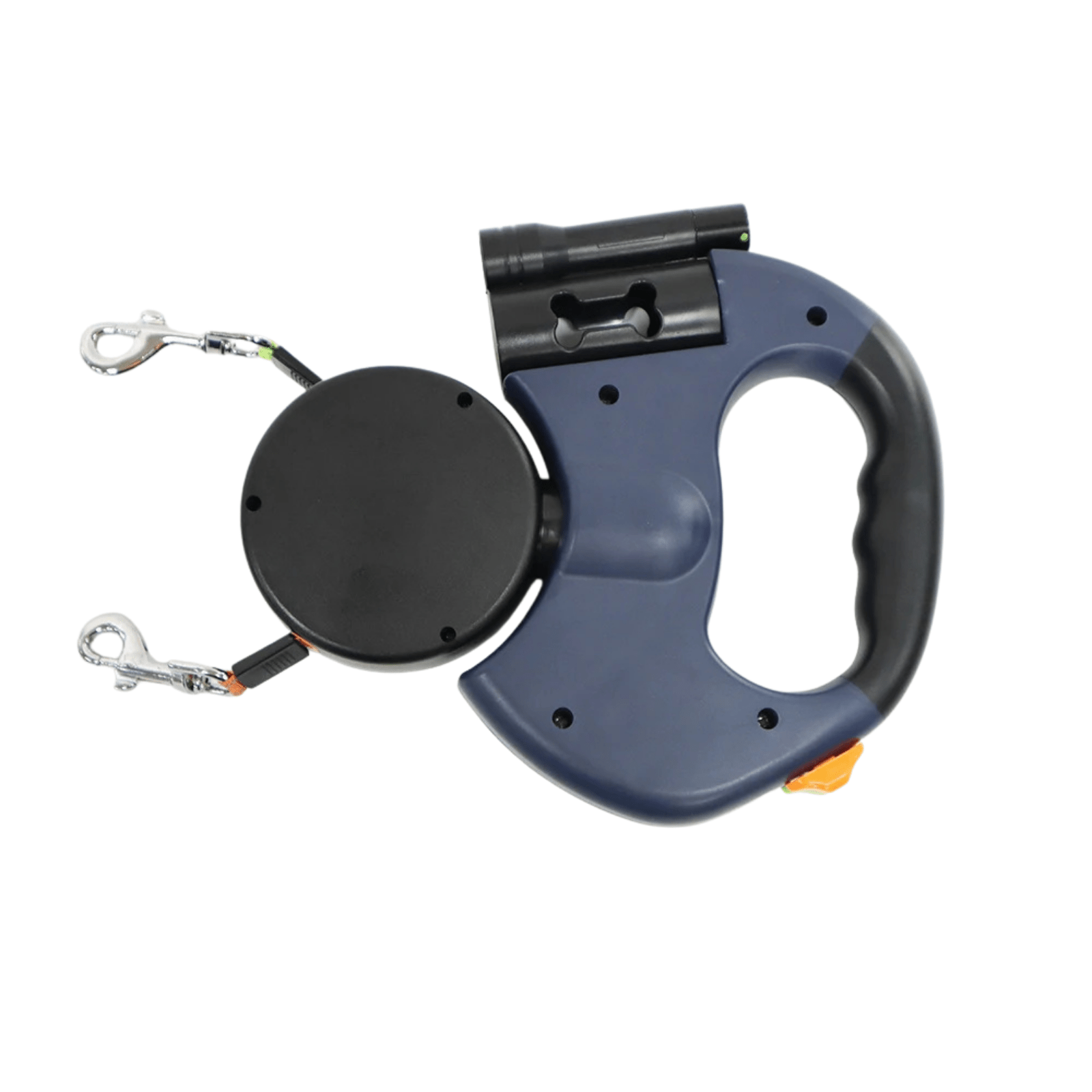 Dailypets Dual Retractable Dog Leash with LED Light & 360° Tangle-Free Rotation