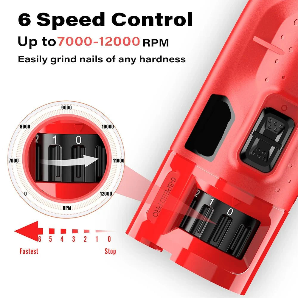 Dailypets Electric Pet Nail Grinder with Dual LED Lights and USB Rechargeable Design