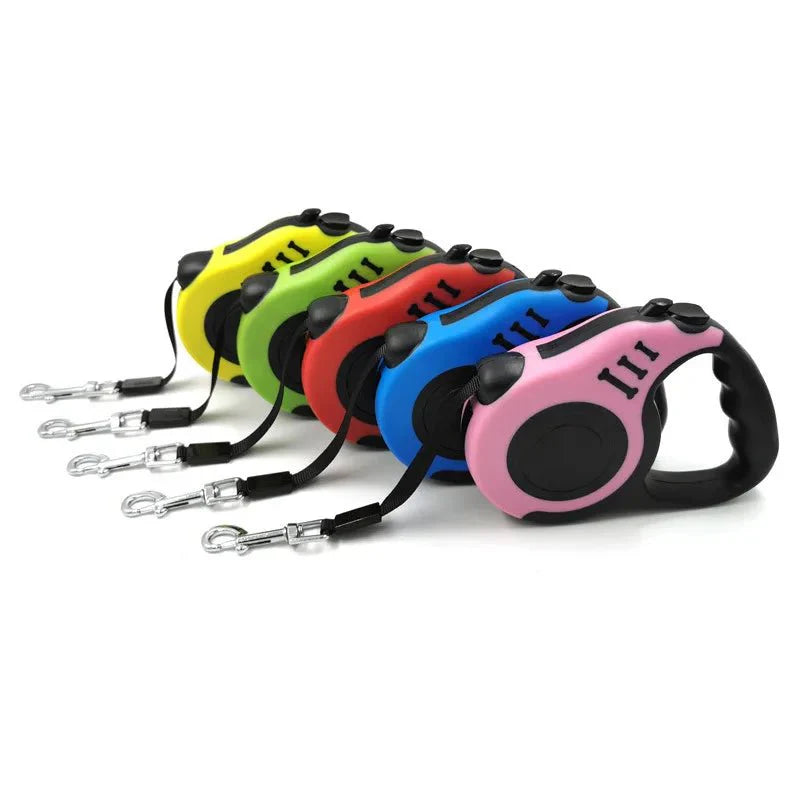 Dailypets 3 m & 5 m Retractable Dog Lead with Ergonomic Grip and Secure Lock