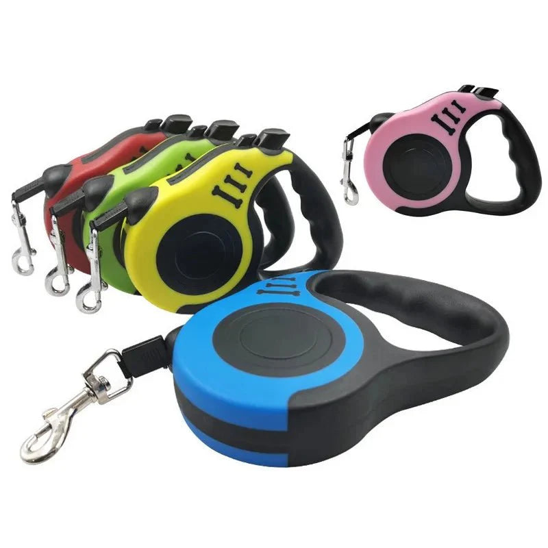 Dailypets 3 m & 5 m Retractable Dog Lead with Ergonomic Grip and Secure Lock