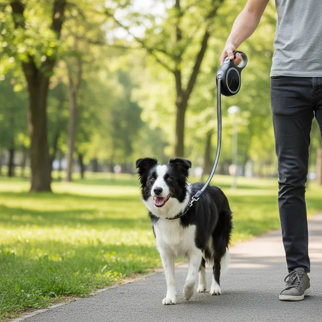 Dailypets Retractable Dog Leash with Ergonomic Grip and Locking Brake up to 8 Meters