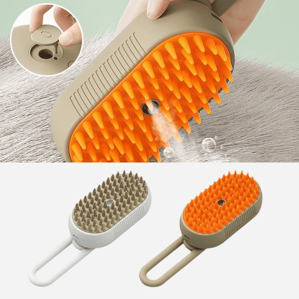 Dailypets Rechargeable 3-in-1 Pet Grooming Brush with Steam Mist for Dogs and Cats
