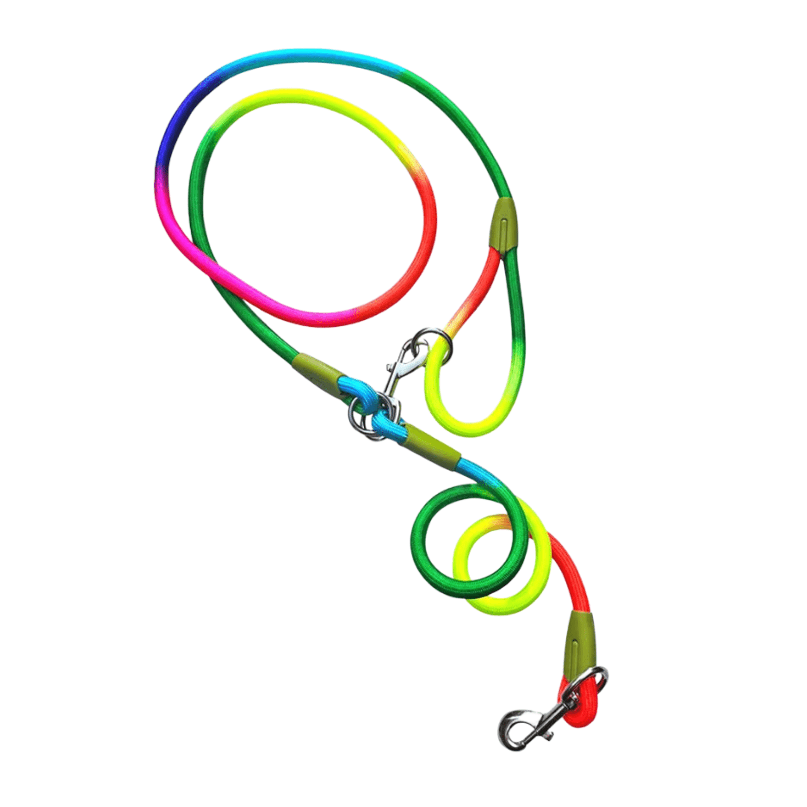 Dailypets Reflective Hands-Free Dog Leash with Bite-Resistant Chain for Running & Walking