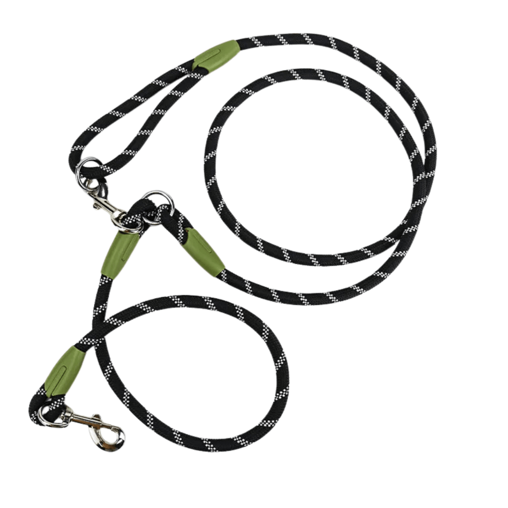 Dailypets Reflective Hands-Free Dog Leash with Bite-Resistant Chain for Running & Walking
