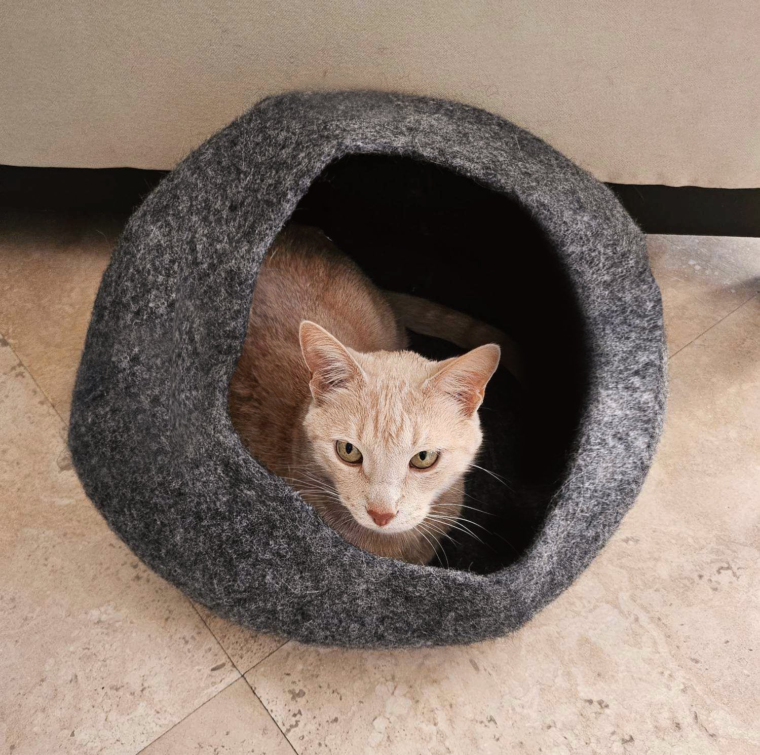 Dailypets Hand-Felted Cat Comfort Cave
