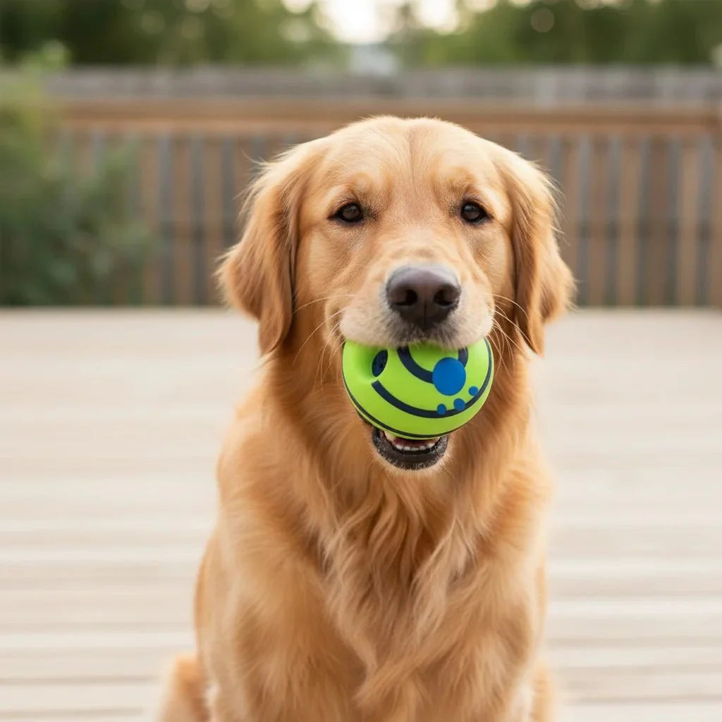 Dailypets Interactive Sound Ball for Dogs – Battery-Free Rolling Dog Toy