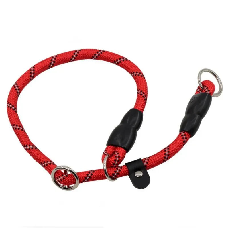 Dailypets Adjustable P-Chain Dog Collar with Reflective Strips for Everyday Training