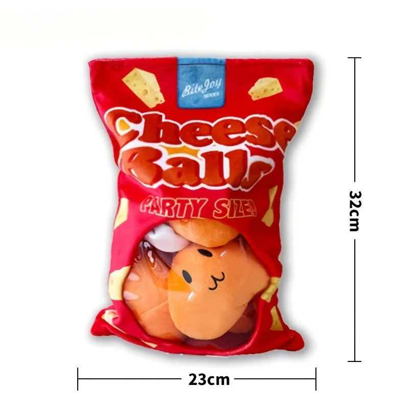 Dailypets Crinkle Snack Bag Enrichment Toy for Pets with Chewing Texture and Treats