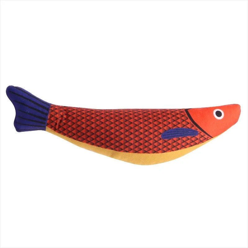 Dailypets Catnip Fish Toy for Cats with Plush Design & Interactive Chewing Fun Daily