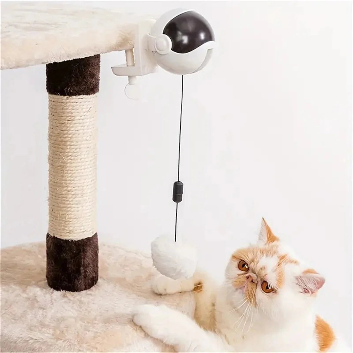 Dailypets Interactive Electronic Cat Teaser with Automatic Lifting Ball & Motion Play
