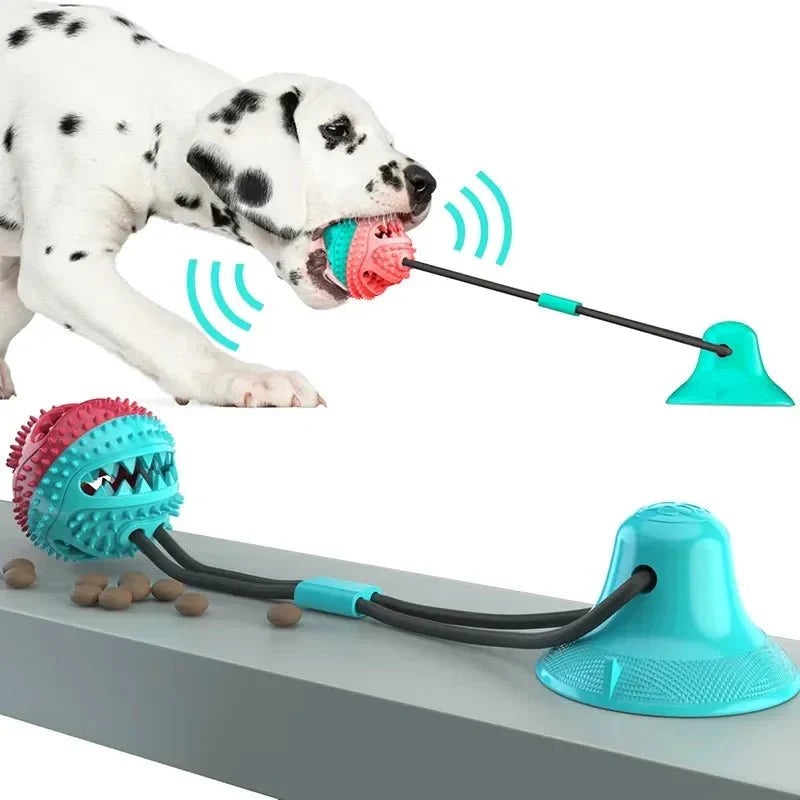 Dailypets Suction Cup Dog Toy for Chewing, Tugging & Treat Dispensing