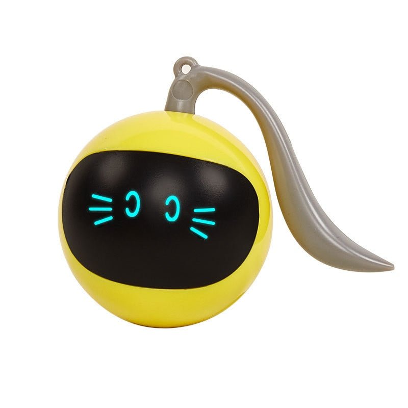 Dailypets Interactive Smart Cat Toy – USB Rechargeable Automatic Rolling Robot with LED
