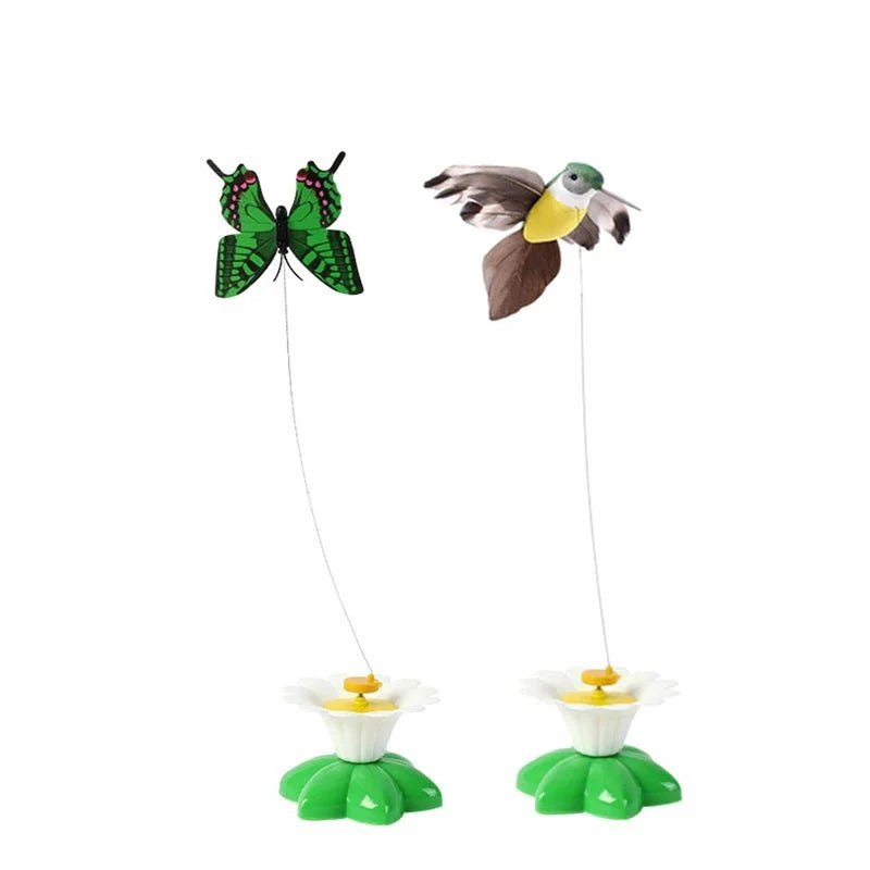 Dailypets Interactive Flying Cat Toy – 360° Butterfly & Bird Teaser for Indoor Cats